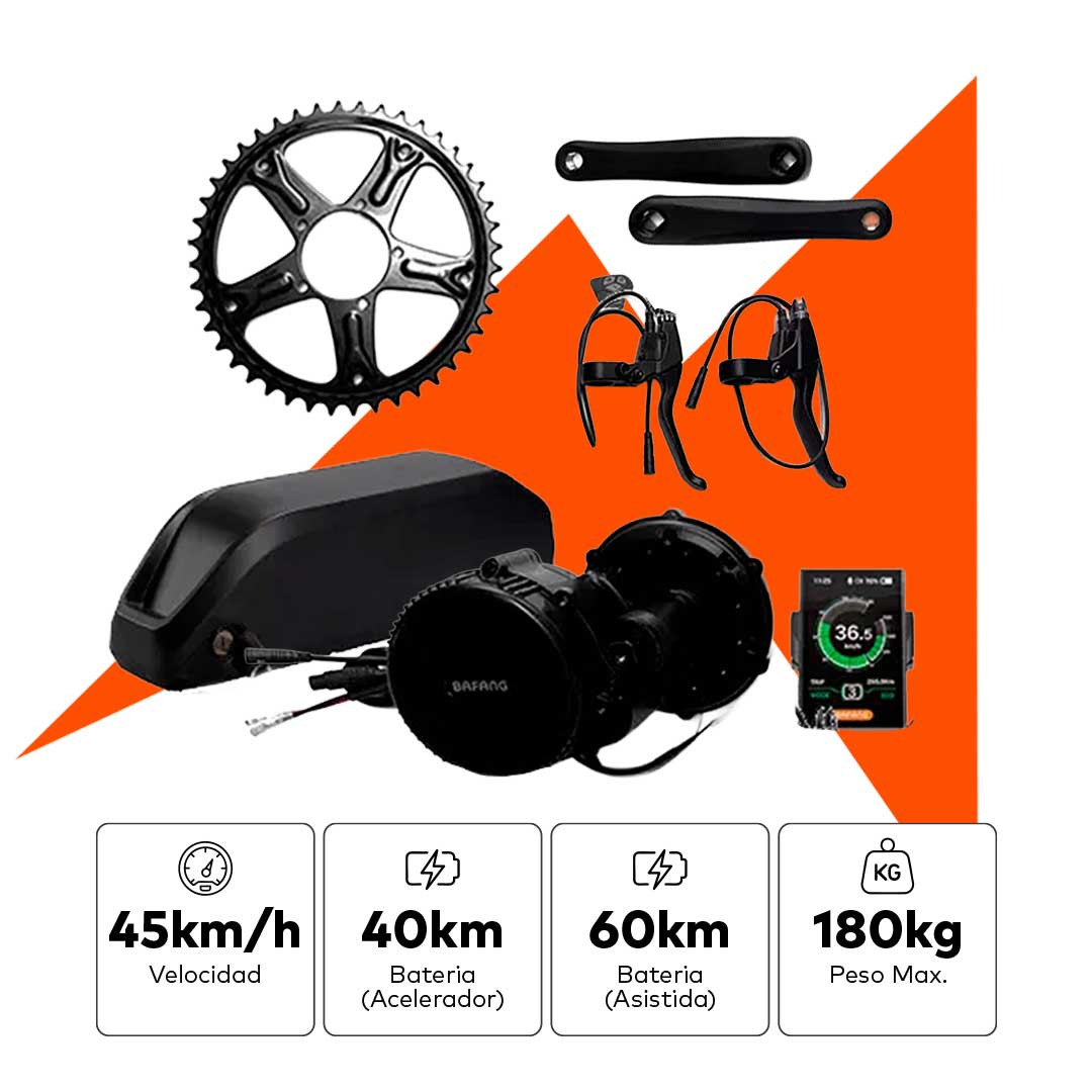 Kit de motor central BAFANG 350w 48v 10.4 Samsung