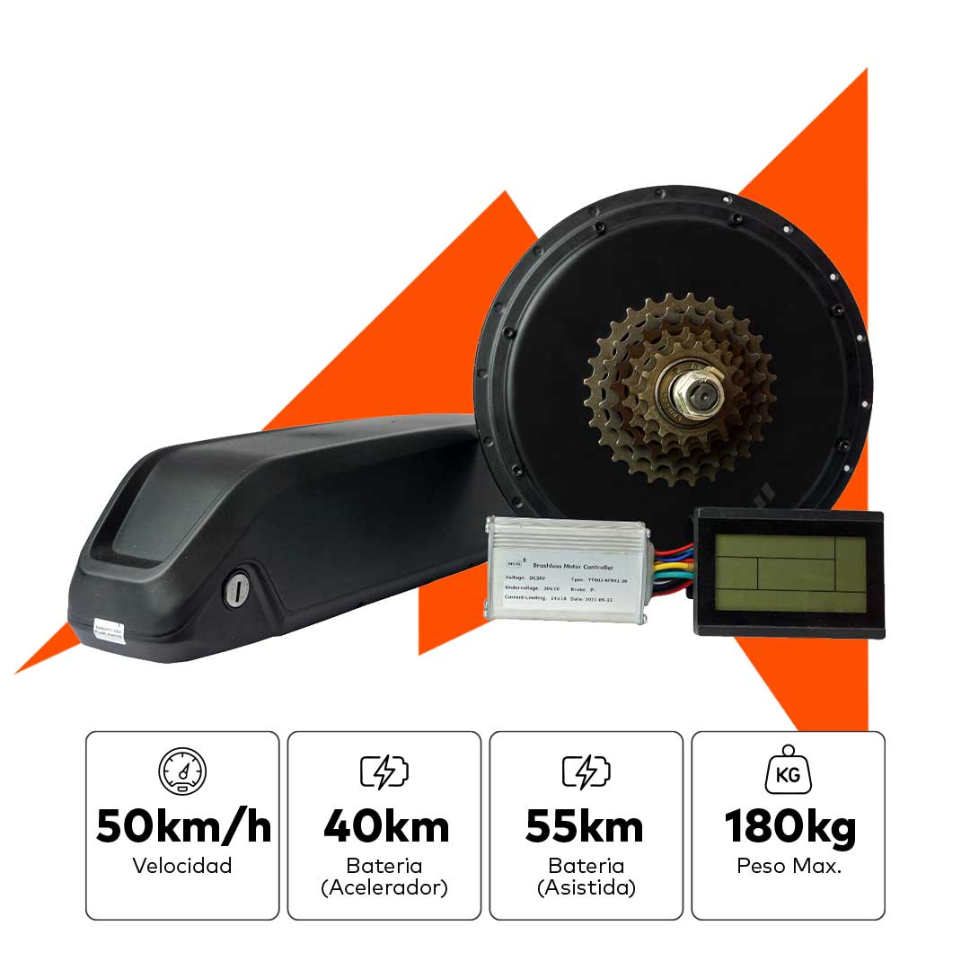 Kit de conversión eléctrica 1000w 15.6ah 48v